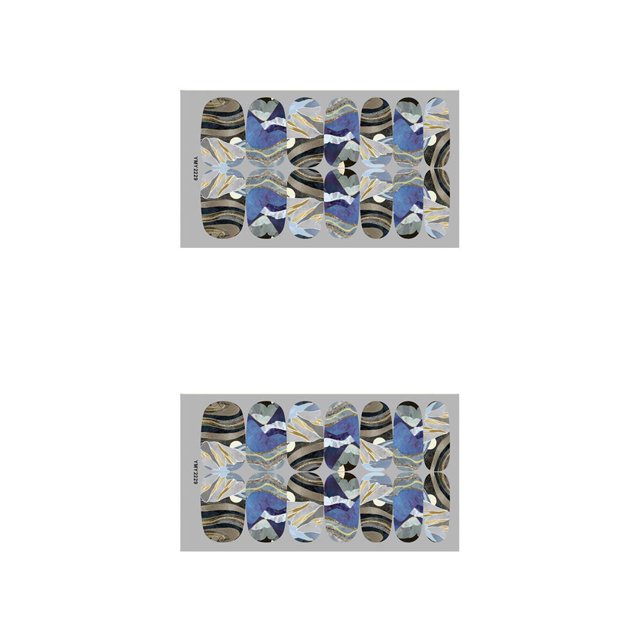 Qarigey Calcomanía de manicura Parche de cubierta completa Pegatinas de arte de uñas de aspecto agradable Tipo 3 Tipo12 2piezas Qarigey CBP330579