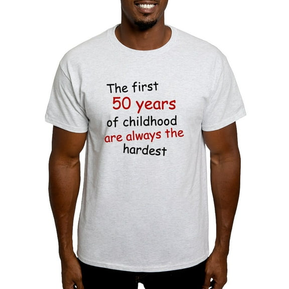 CafePress - The First 50 Years Of Childhood T Shirt - Men's Classic Graphic T-Shirt