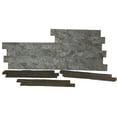 thumbnail image 2 of Bare Decor FlexRock Grey Pearl Peel and Stick Tile in Real Quartzite Stone, 9 Sq Ft, 2 of 5