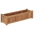 thumbnail image 1 of vidaXL Raised Bed 100x30x25 cm Solid Teak Wood, 1 of 5