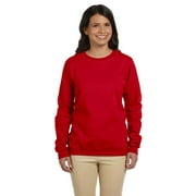 Womens 8 oz. Heavy Blend 50/50 Fleece Crew 10 Pack