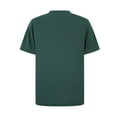 thumbnail image 4 of XuJwPNcy Men's Casual Henley Shirt Short Sleeve Summer Shirts Solid Color Collared Summer Beach Vacation T-Shirts, 4 of 5