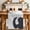 Gray-2, variant on Giraffe Showering Table Runner - 48 Inch Long Modern Abstract Art Funny Animals Cotton and Linen Blended Dress Scarves Farmhouse Table Runner for Kitchen Dining, Coffee Table, 13" x 48"