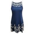 thumbnail image 4 of Vestido de tirantes estampado sin mangas con cuello redondo a la moda para mujer Pompotops  ghjkhdj1436, 4 of 4