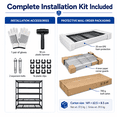 thumbnail image 2 of Nnovaroom Heavy Duty Garage Shelving, 5-Tier Metal Storage Rack, 3000lbs  Shelf Capacity, Adjustable Shelving Units for Garage, Warehouse, Pantry & Basement Organizers  83" H x24" W x 55" D, 2 of 10