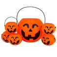 thumbnail image 1 of PENGXIANG 6pcs Decorative Candy Storage Buckets Halloween Pumpkin Buckets for Party, 1 of 6