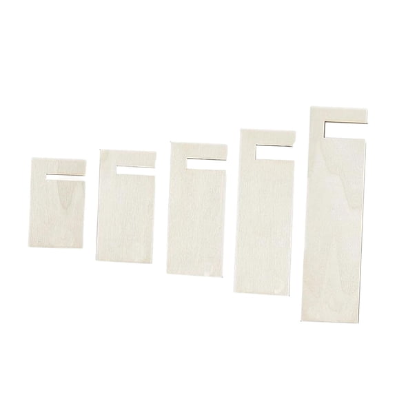 5 Pieces Tassel Maker Knitting Tool Yarn Holder Wooden Material for DIY Hair Accessories and Craft Projects