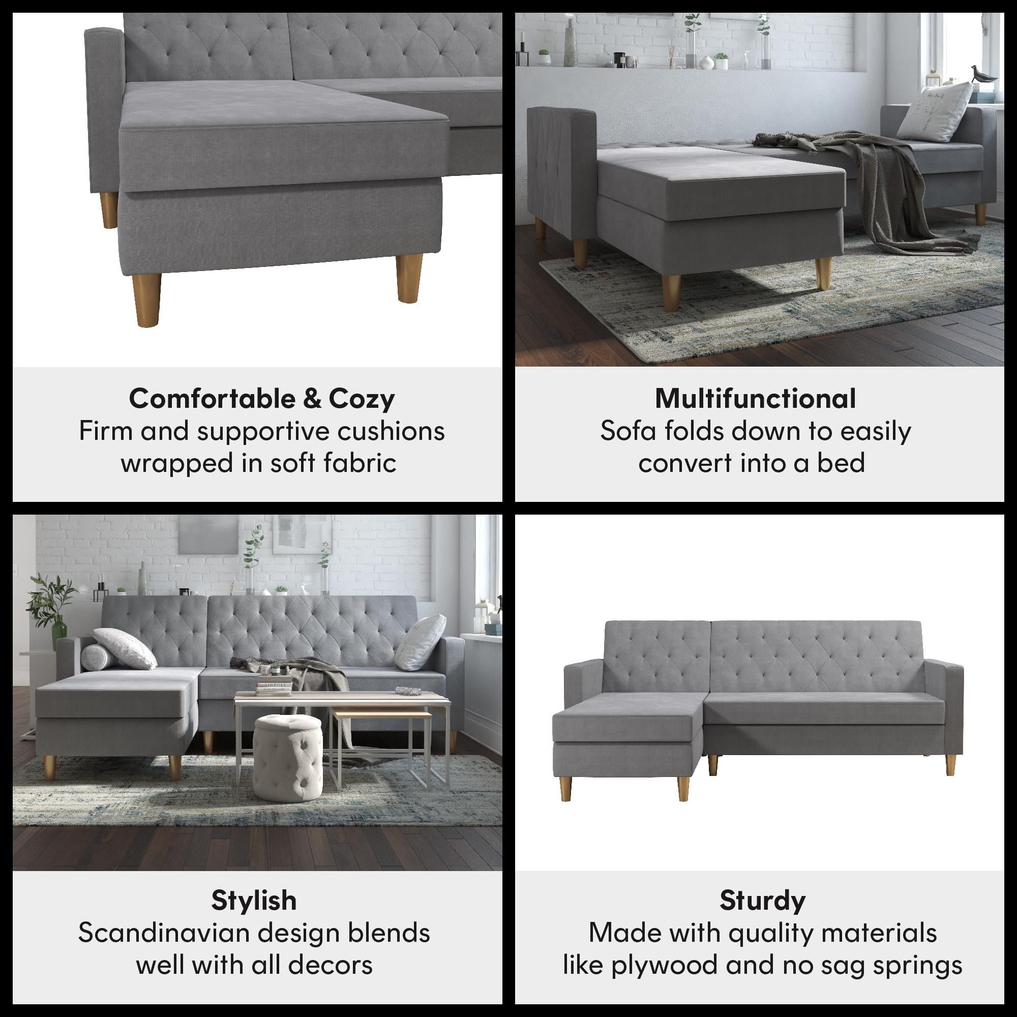 Cosmoliving liberty reversible sleeper cheap sectional