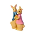 thumbnail image 7 of Large Size Easter Couple Bunny Resin Statues, Eye-Catching Rabbit Decorations for Living Room, Entryway and Bedroom, Durable Resin Crafts that Make Bold Easter Decor Home Accents, 6*4in, A, 7 of 7