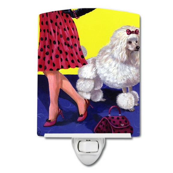 Caroline's Treasures PPP3147CNL Poodle High Maintenance Ceramic Night Light, 6x4x3", multicolor
