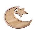 thumbnail image 1 of Rústico Crescent de madera SRAR Eid Al - Fitr fiesta vajilla de catering desar, 1 of 5