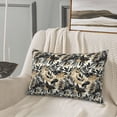thumbnail image 5 of Uemuo Black Palm Leaves Print Throw Pillow Case – Cozy & Soft Cushion Cover, Hypoallergenic Pillow Case for Sleeping, Perfect for Women with Envelope Closure-20"x30", 5 of 6