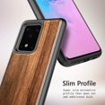 thumbnail image 6 of Nagebee Case for Samsung Galaxy S20 5G, [Real Natural Walnut Wood], Ultra Slim Protective Bumper Shockproof Phone Cover (Every Piece is Unique) - Wood, 6 of 6