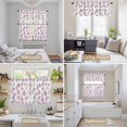 thumbnail image 6 of Pink Pumpkins Fall Kitchen Curtains Sets for Windows 36 Inch Length, Watercolor Thanksgiving Rod Pocket Window Treatments Tier Curtains and Valances Set for Bedroom/Bathroom, 6 of 8