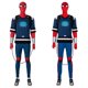 thumbnail image 1 of Spider Superhero Jumpsuit Cosplay Clothing, Colorblock Zipper Sweatshirt Hoodie Men's Sports Casual Sweatshirt and Trousers Set Superhero Fancy Dress Cosplay Bodysuits for Kids (Red) Size: Xs, 1 of 9