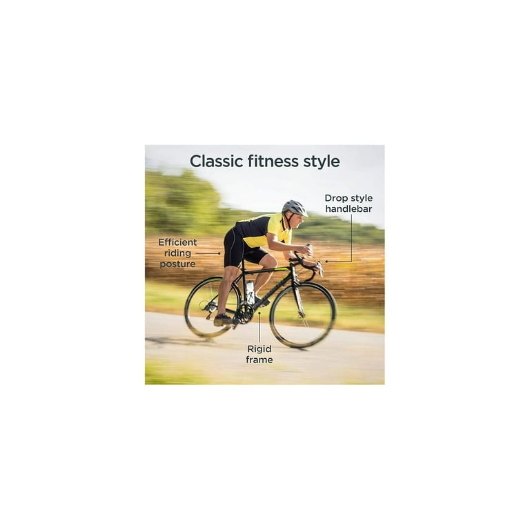 Schwinn Volare 1300 Lightweight Aluminum Bike 700C Men s Drop Bar Road Black with Green Accent Walmart
