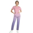 thumbnail image 2 of GXIPO Nursing Uniform Womens Scrub Sets V-Neck Scrub Top & Pants with Pockets Tie Dye Stretchy Workwear, 2 of 6