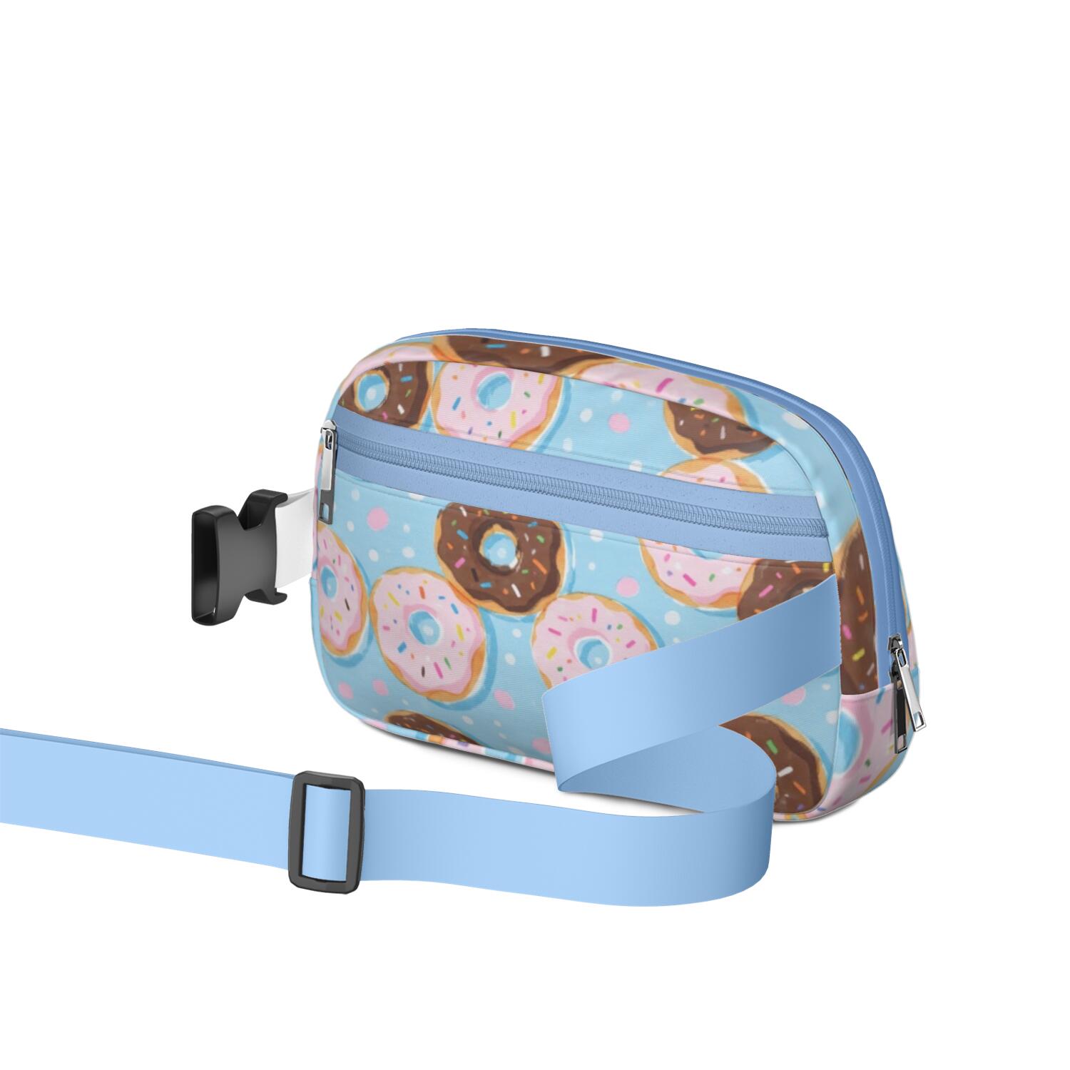 Crossbody Fanny Pack for Sports Enthusiasts Commuters Waist Bag & Hip Bum Bag with Adjustable Strap for Outdoors Workout Traveling Doughnut Sporty Waist Pack