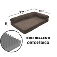 thumbnail image 3 of Cama para Mascotas con 2 coderas Okotland  Mediana color gris, 3 of 3