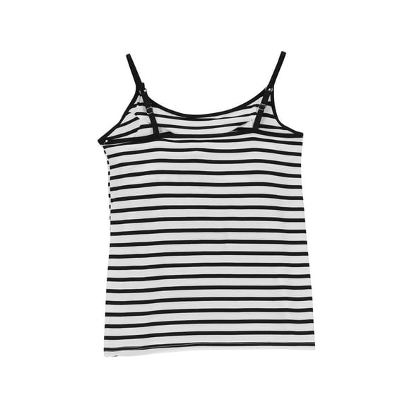 Bigersell Training Bra Trendy Built In Bra Tank Tops for Women 2024 Summer Casual Strap Camisole Plus Size Padded Workout Tops Cami Bra Style F-273 Black XL