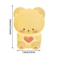 thumbnail image 3 of Valentine's Love Gummy Bear Night Light Soft Glowing Squishy Rubber Lamp Soft Small Bear lamp Cute Heart Bear Lamp Romantic Gift for Girlfriend Qixi Festival Bedroom, 3 of 8