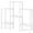 White, variant on Gymax 6-Tier Plastic Modular Storage Shelves Open Display Utility Shelving Unit White