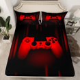 thumbnail image 2 of Homewish 3D Game Console Twin Sheet Sets for Boys, Neon Red Gamepad Twin Fitted Sheet, Modern Video Game Player Flat Sheet, Super Cozy Room Decor, 3-Piece, 2 of 7