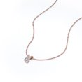 thumbnail image 3 of Solitaire 0.33 Carat Round Shape Diamond Pendant Necklace In 18K Rose Gold Plating Over Silver, 3 of 4