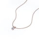 thumbnail image 3 of Collar colgante JeenMata Moissanita 0.5 quilates Baño de Oro Rosa 18 K sobre Plata, 3 of 5