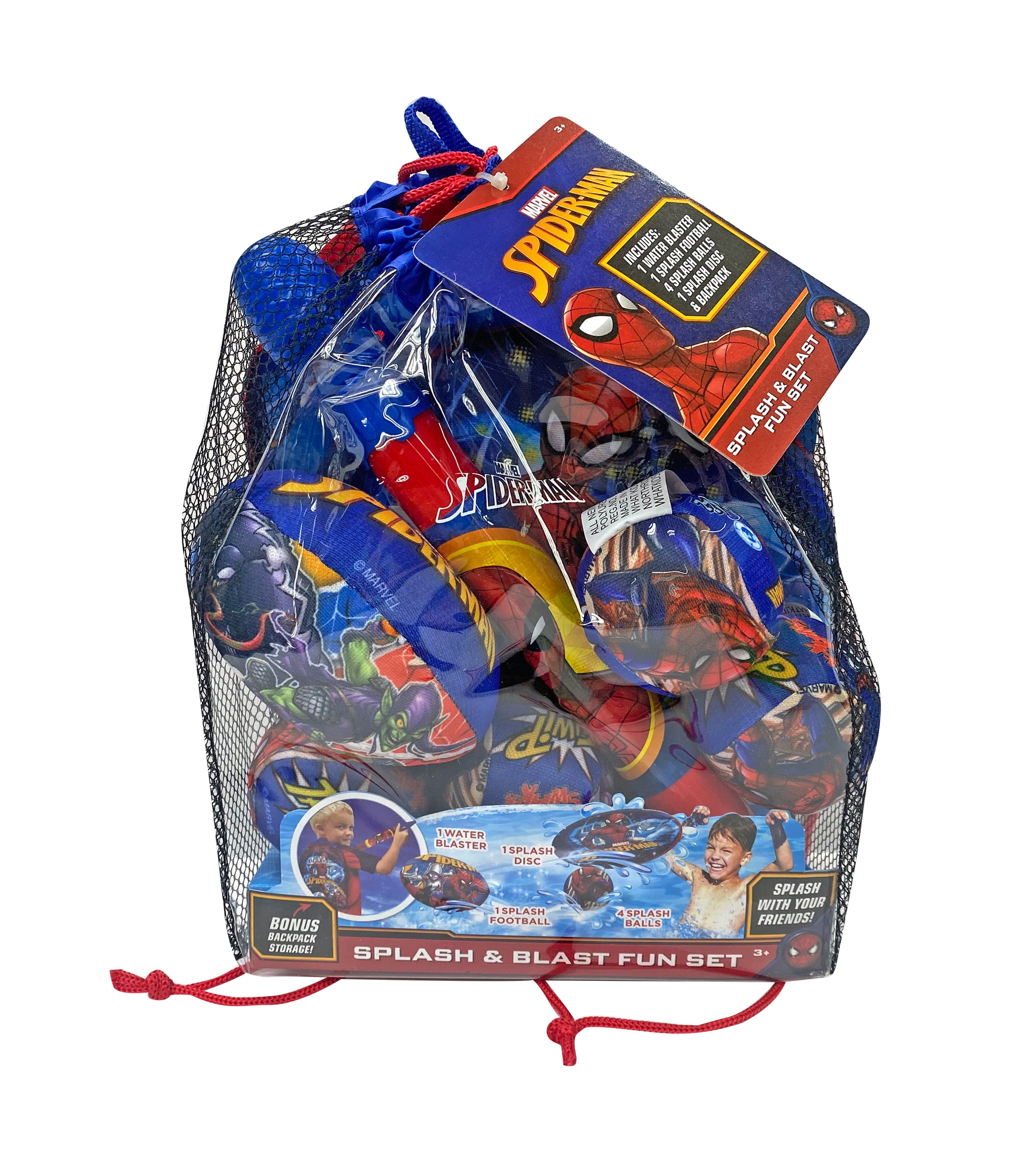Spider Man Splash & Blast Fun Pool Toy Set, for Child Ages 3+