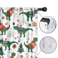 thumbnail image 4 of Blackout Kids Curtains,Green Dinosaurs Christmas Pattern Childrens Insulated Curtains Set Of 2,Bedroom Essentials,Toddler Room Decor 42"x63", 4 of 5