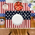 thumbnail image 4 of FNGZ Multicolor Flax 12.6" x 16.54 " American Flag Table Place Mats, 4 of 4
