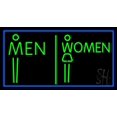 thumbnail image 1 of Men And Women Restroom LED Neon Sign 13 x 24 - inches, Clear Edge Cut Acrylic Backing, with Dimmer - Bright and Premium built indoor LED Neon Sign for Bar decor., 1 of 7
