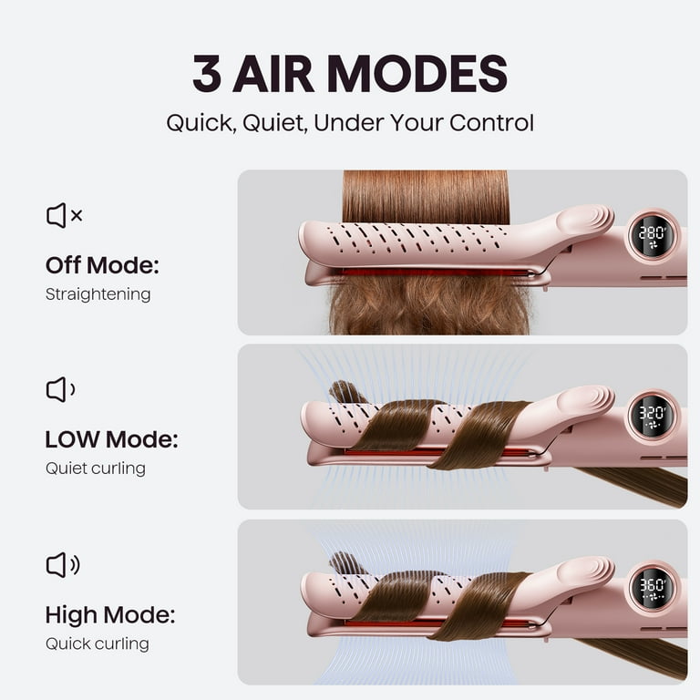 Wavytalk, Airflow Styler Whirlwind Curl 2 in 1, Pink - Walmart.com