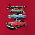 thumbnail image 3 of Wild Bobby Ford Fairlane GT 427 Red Blue Green Classic Vintage Car Lover Unisex Hoodie Sweatshirt, 3 of 5