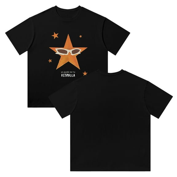 Mora Album Estrella Merch Cotton T-Shirt  Round Neck Short Sleeved