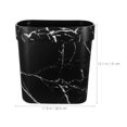 thumbnail image 2 of unbranded Papelera Abierta Con De Mármol Negro Para Y Cocina Con Estructura Antideslizante, 2 of 8