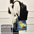 thumbnail image 6 of 6L Leakproof Lunch Tote with Thermal Lining Lunch Bag Picnic Cooler Bag Starry Sky Watercolor Painting, 6 of 9
