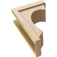 thumbnail image 6 of 7"W x 14"D x 21"H Classic Emerson Rough Cedar Woodgrain TimberThane Corbel, Primed Tan, 6 of 6