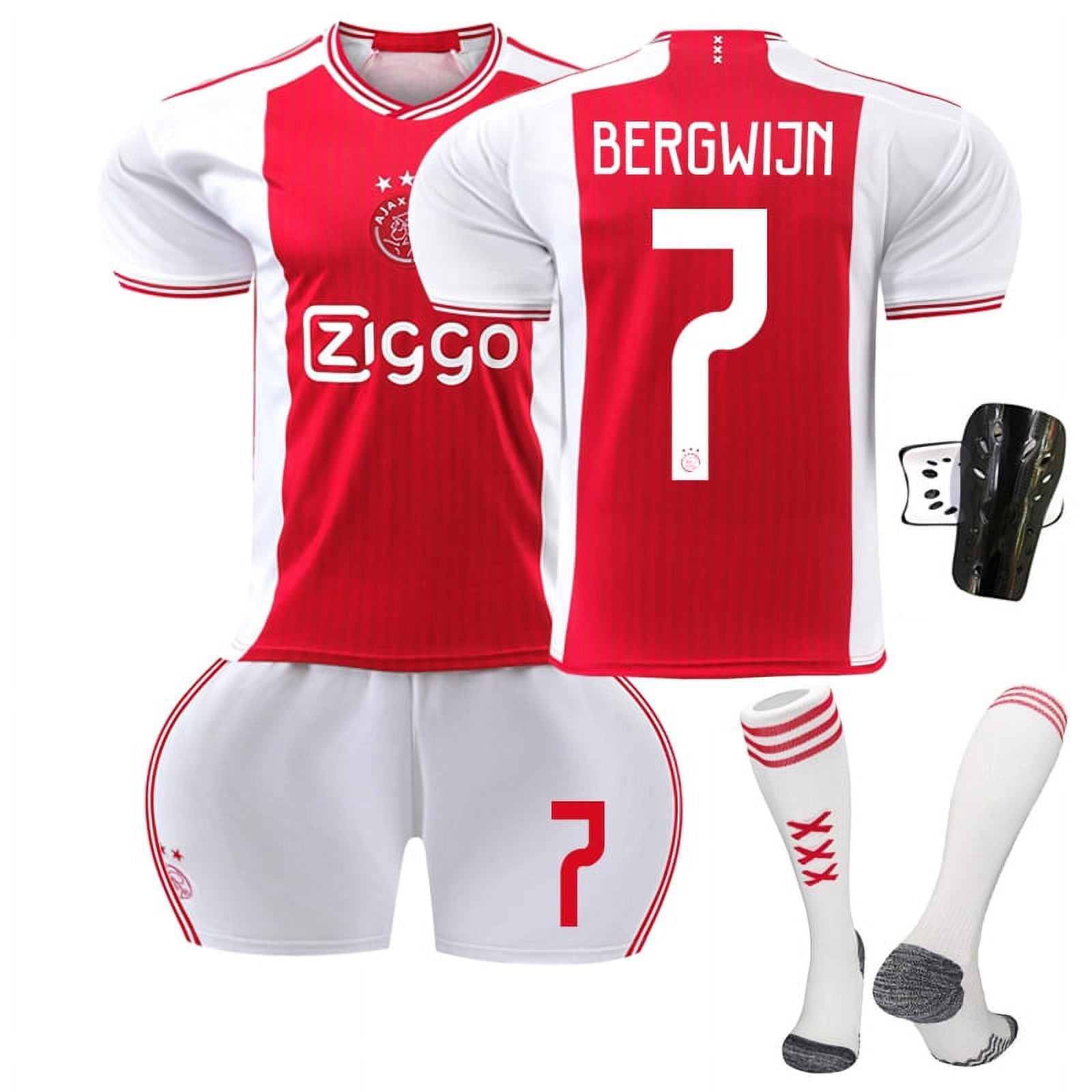 Ajax Home TADIC 10# BERGWIJN 7# Boys Girls Kids Youth Men Women