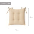 thumbnail image 4 of TESSO HOME Set de 6 Cojines Acolchados para Silla de Comedor con Lazos Relleno Ideal Almohadillas para los Asientos Medidas 42 x 42 x 7 cm, 4 of 5