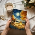 thumbnail image 3 of Hello Fall German Shepherd Enjoys Warm Campfire Autumn Night Bright Moon Spiral Bound Journal Alsatian Dog Lover Gifts 5x7in Spiral Notebook - 01008, 3 of 5