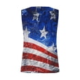 thumbnail image 5 of OAVQHLG3B Summer Tops for Women 4th of July Outfits for Women Patriotic ShirtsFashion Women's Casual Independence Day Printed Round-Neck Sleeveless Pullover Tops Blouse T-shirt, 5 of 5