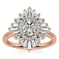 thumbnail image 6 of Auory Best Statement Moissanite Ring for Her with Rose Gold Plating, 6 of 11