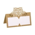 thumbnail image 1 of Unique Bargains Table Name Place Cards,25pack Favor Decor Hollow Butterfly Cut Design Seat Blank Card, Yellow, 1 of 5