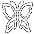 thumbnail image 3 of Pochoir de Courtepointe Papillon, 3 of 3