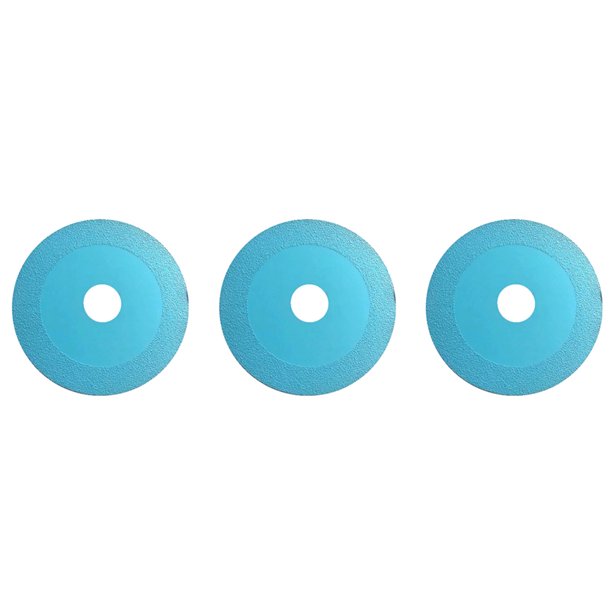 Eigraketly 3 piezas de disco de corte de vidrio de repuesto Circular profesional cerámica cristal pulido amoladora rueda rebanadora Accesorios Herramientas eléctricas Azul Eigraketly TO010401-03