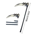thumbnail image 2 of Halloween Grim Reaper Scythe Prop, Detachable Death Scythe Toy, Reaper Accessory for Halloween Cosplay Fancy Dress Parade Theme Party Haunted House Decoration, 2 of 2