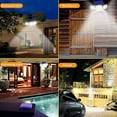 thumbnail image 6 of Yi Lighting, Outdoor Solar Security Light, 138 LEDs 800LM Cordless LED Solar Motion Sensor Flood Light; 3 Adjustable Heads, Weatherproof, 6 of 7