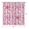 thumbnail image 5 of Waterproof Beautiful Colorful Floral Shower Curtain 72x72 Inch Boho Style Polyester Unique Shower Curtain for Bathroom Hotel Home Decor with 12 Plastic Hooks, 5 of 5